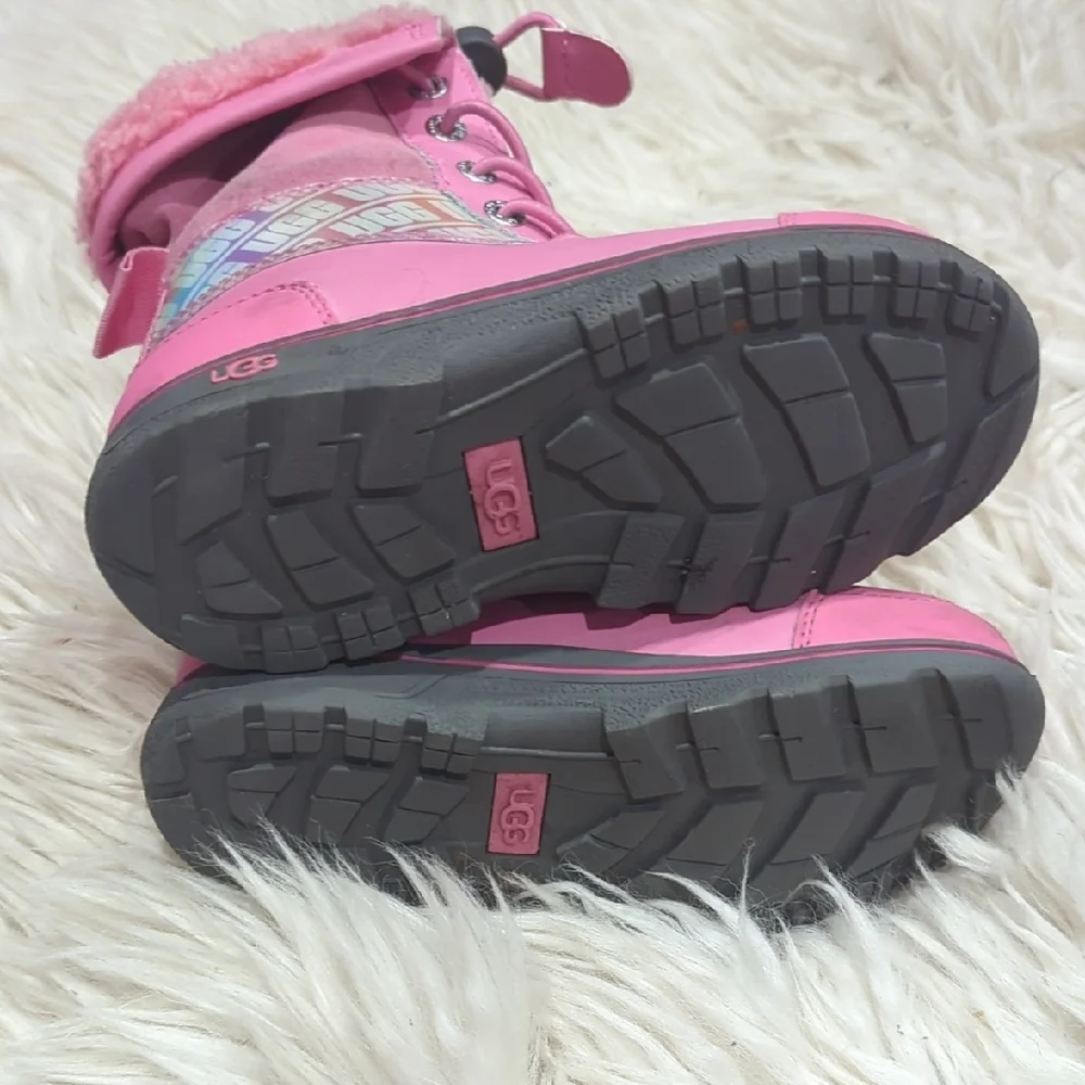 UGG Pink Fur-Lined Boots Butte II